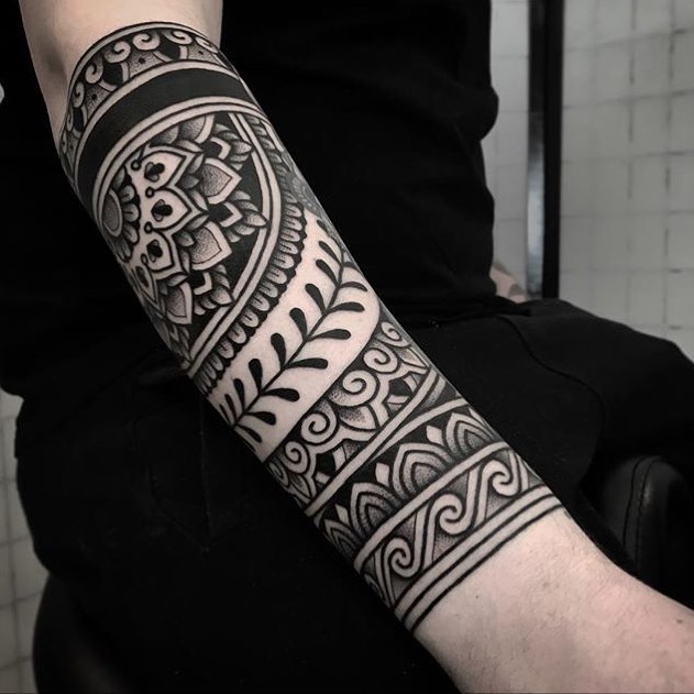 Forearm Pattern Tattoo