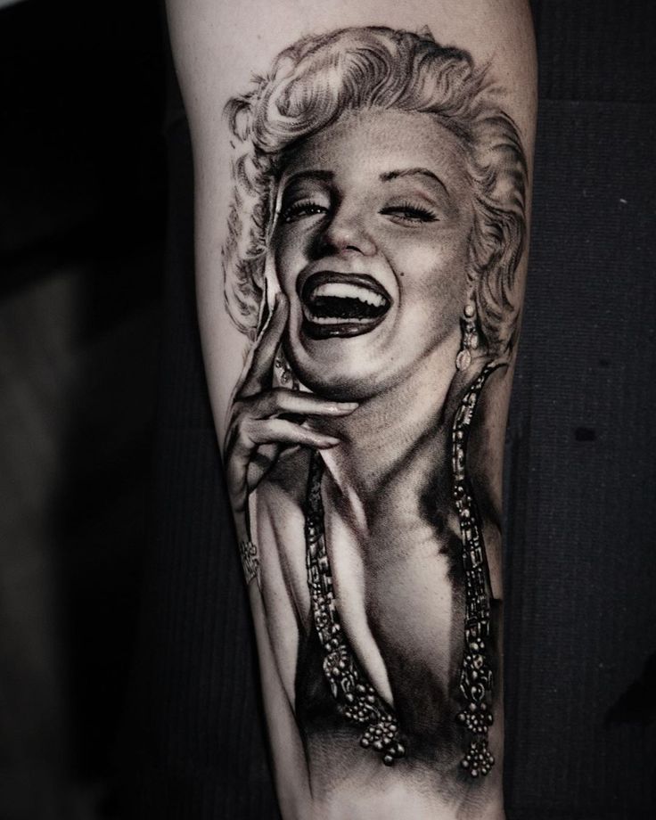 Forearm Tattoo Of Marilyn Monroe Amp 39 S Portrait By Murat Forearm Tattoo Of Marilyn Monroe Amp 39 S Portrait By Murat