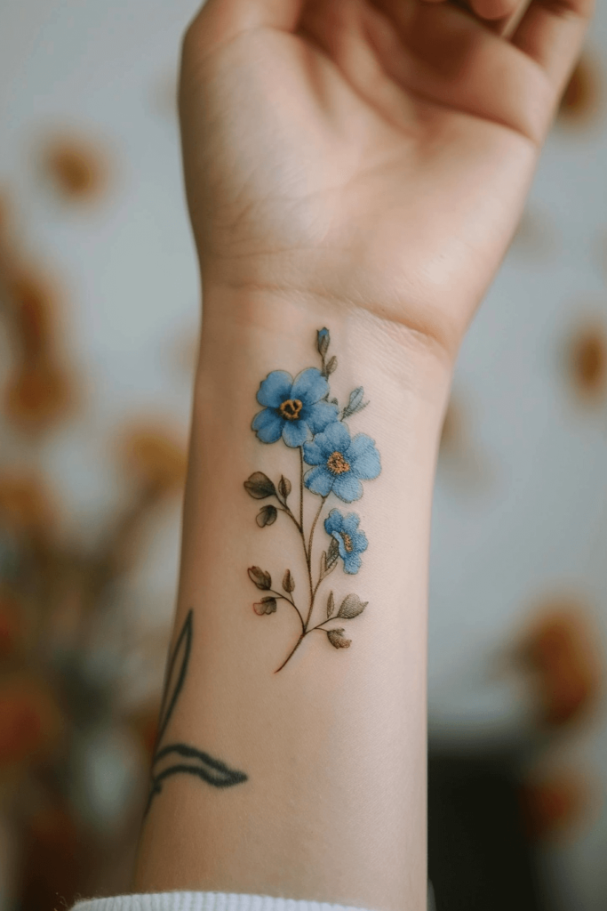 Forget Me Not Tattoo: The Definitive Guide To Meaning, Design, Care