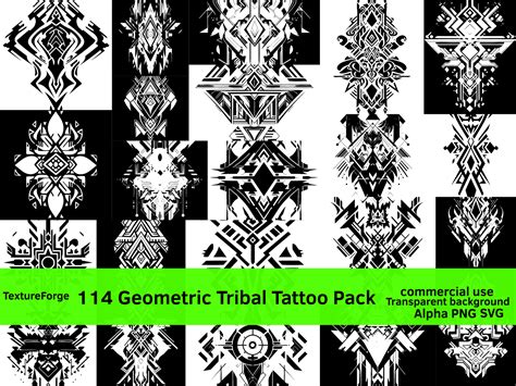 Free Geometric Tribal Tattoo Image Tribal Geometric Tattoo Download At Stockcake