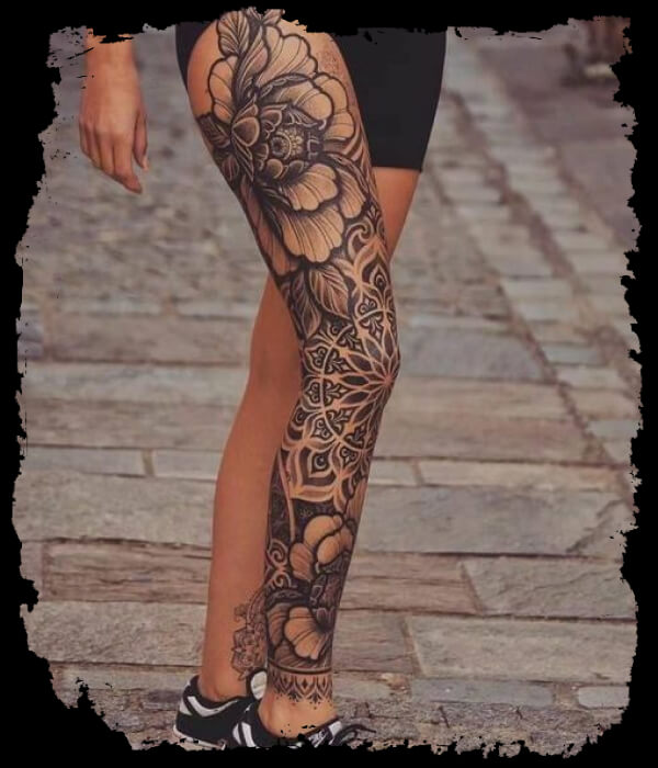 Full Leg Tattoos For Females Tattoo Style Trends
