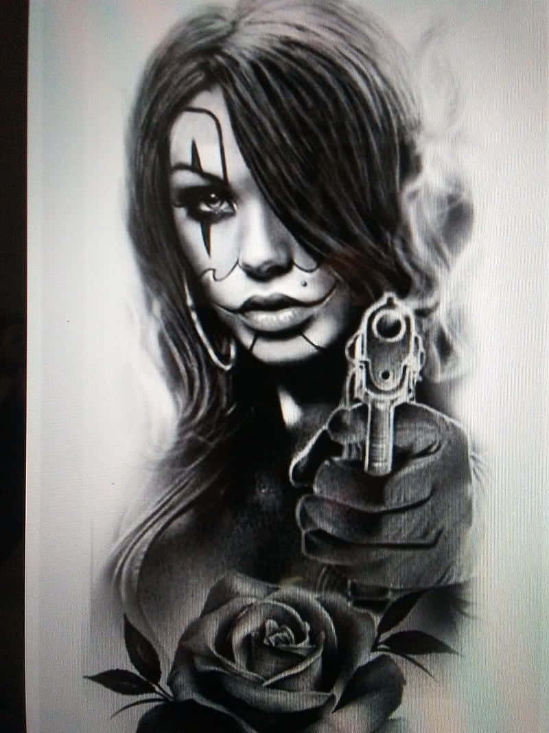 Gangster Tattoos Designs For Girls