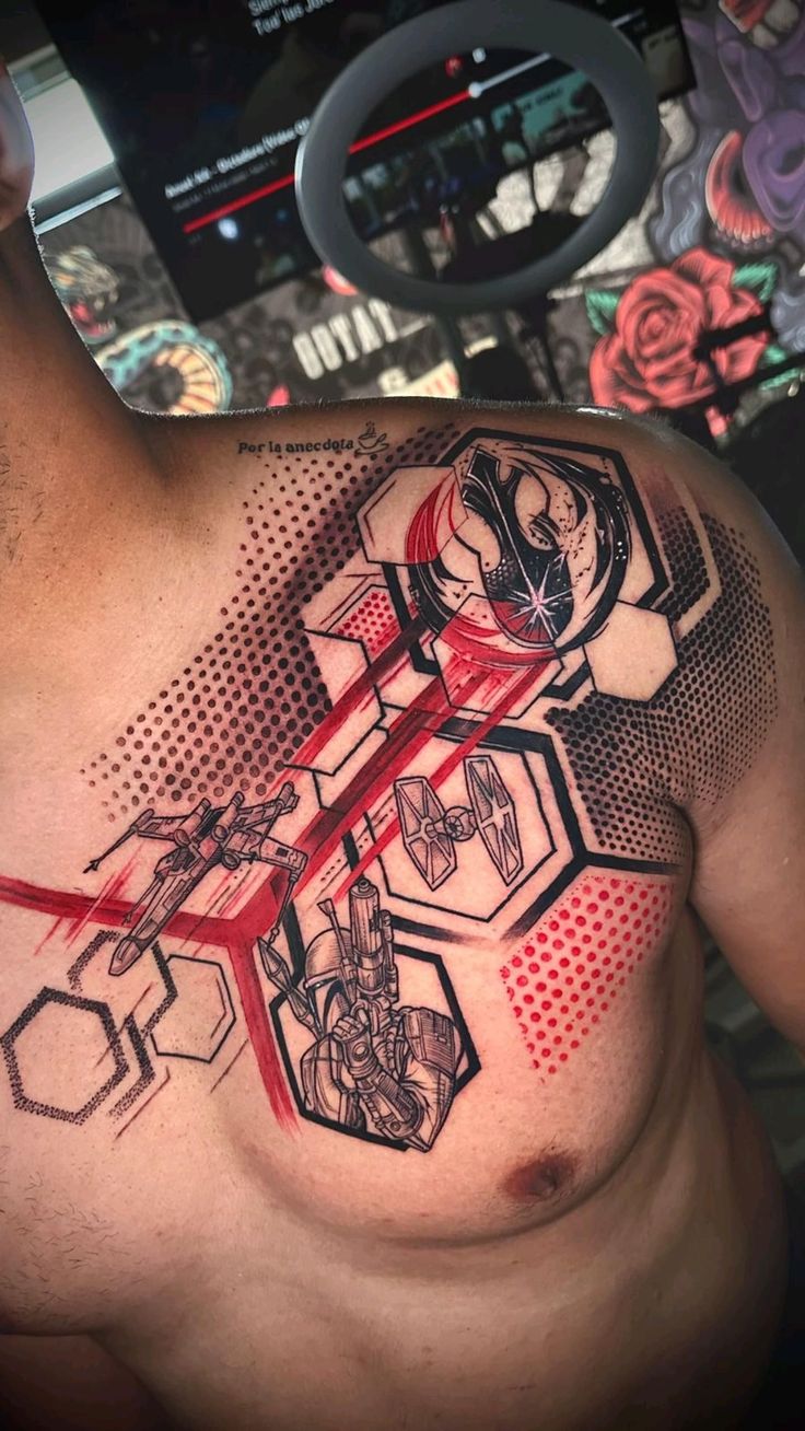 Geometric Abstract Tattoo This Was An Additional Tattoo To An Old Tattoo Design Abstract Tattoo Style Geometrictattoo Abstracttattoo Siemreapcambodia Siemreaptravel Cambodia