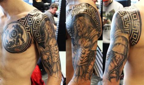 Greek Mythology Shoulder Tattoos