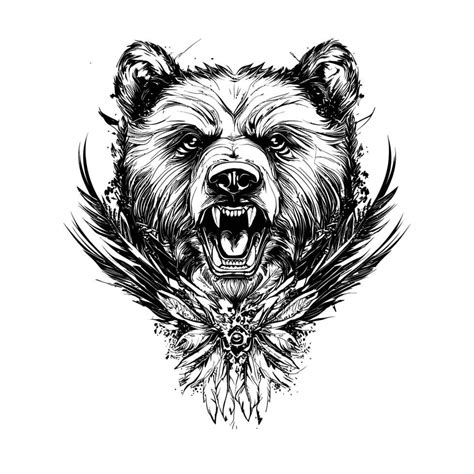 Grizzly Bear Head Tattoo Design Grizzly Bear Head Tattoo Design