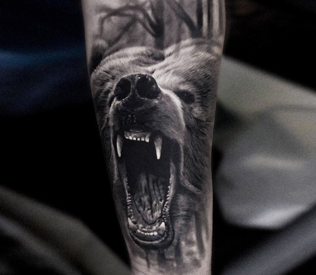 Grizzly Bear Tattoo By Andrey Stepanov Photo 27666 Grizzly Bear Tattoo By Andrey Stepanov Photo 27666