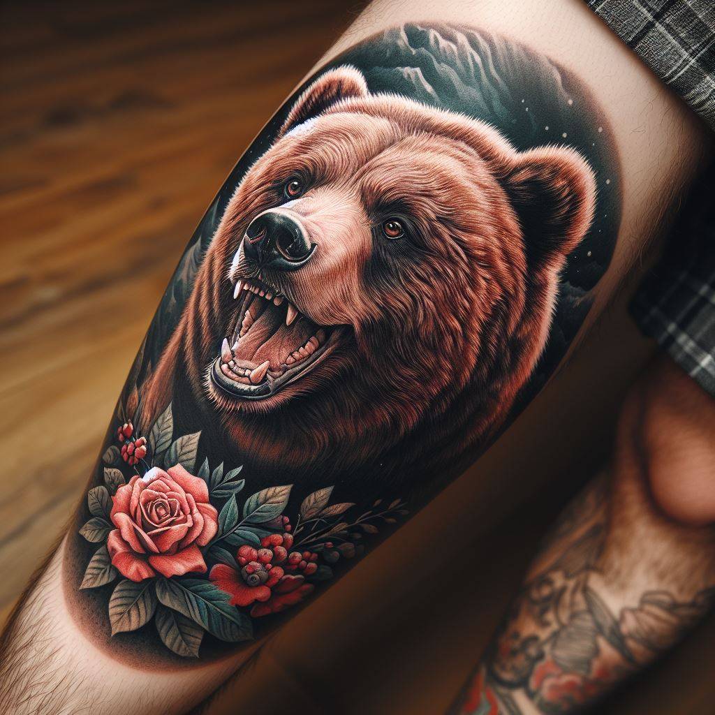 Grizzly Bear Tattoo Channeling Strength And Wilderness Your Own Grizzly Bear Tattoo Channeling Strength And Wilderness Your Own