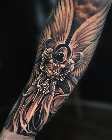 Guardian Angel Tattoos For Men Forearm 35 Angel Tattoo Designs That Guardian Angel Tattoos For Men Forearm 35 Angel Tattoo Designs That
