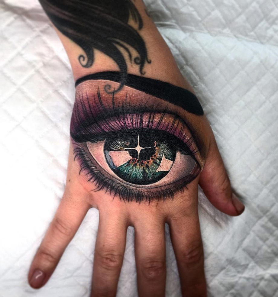 Hand Eye Tattoo