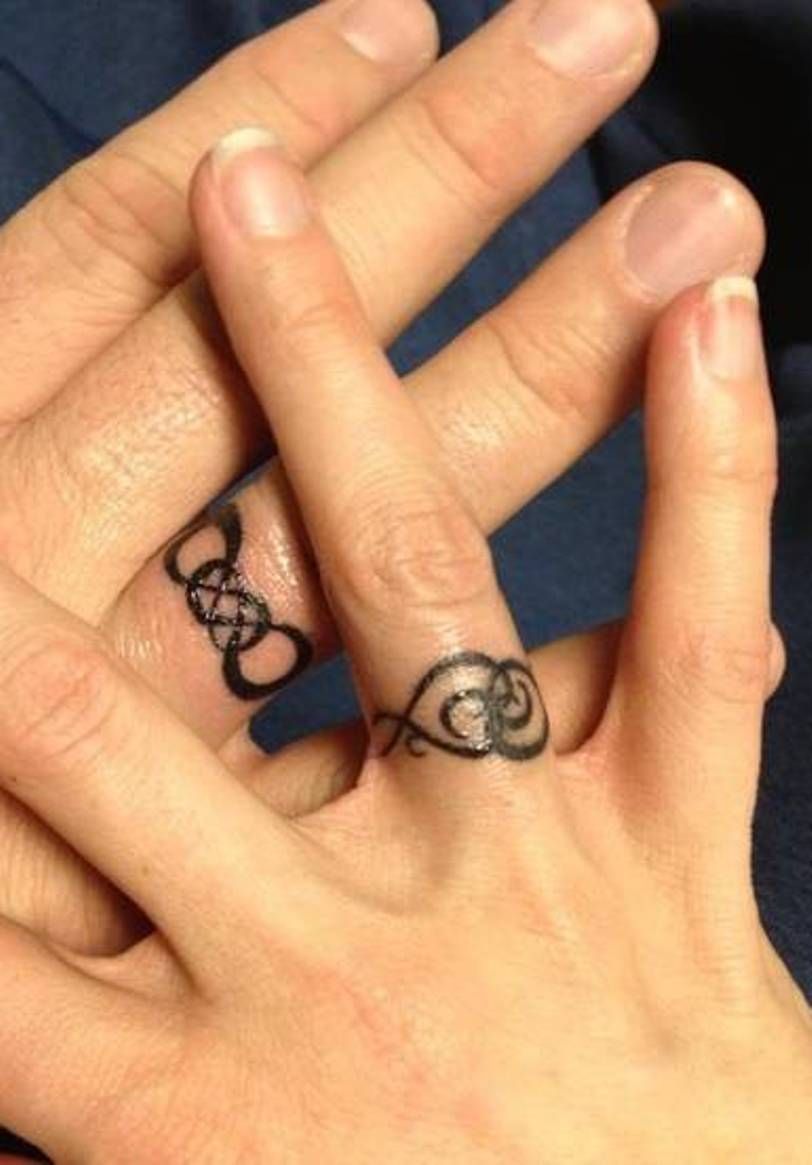 Infinity Wedding Ring Tattoo Infinity Ring Finger Tattoo Infinity