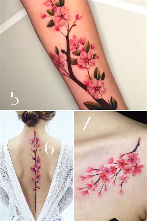 Japanese Cherry Blossom Shoulder Tattoos