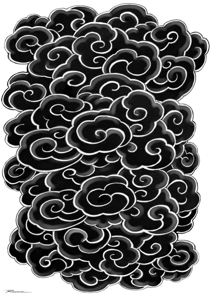 Japanese Cloud Tattoo Design