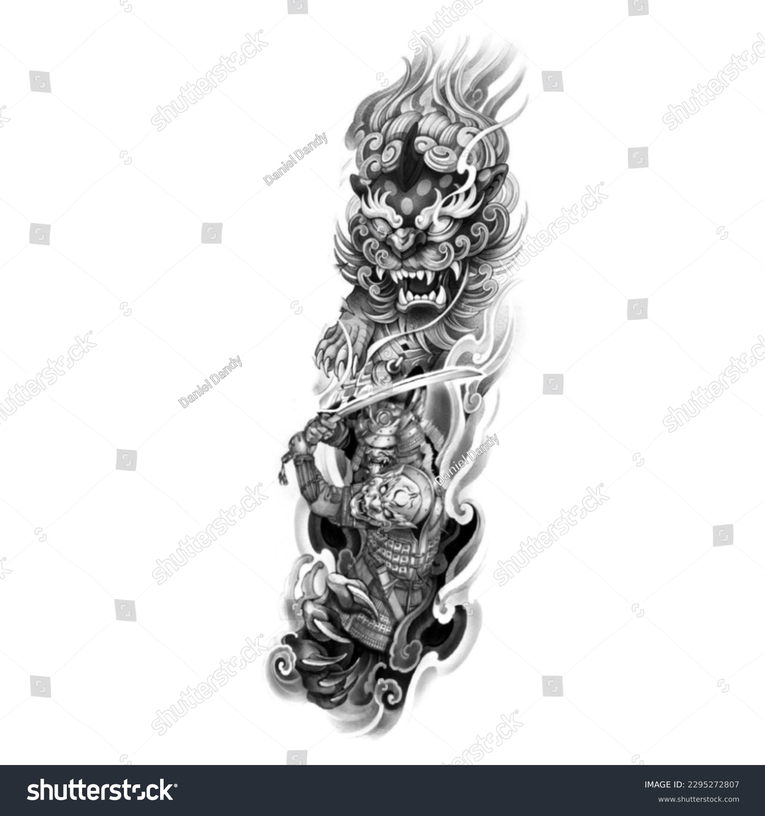 Japanese Samurai Tattoo Drawings