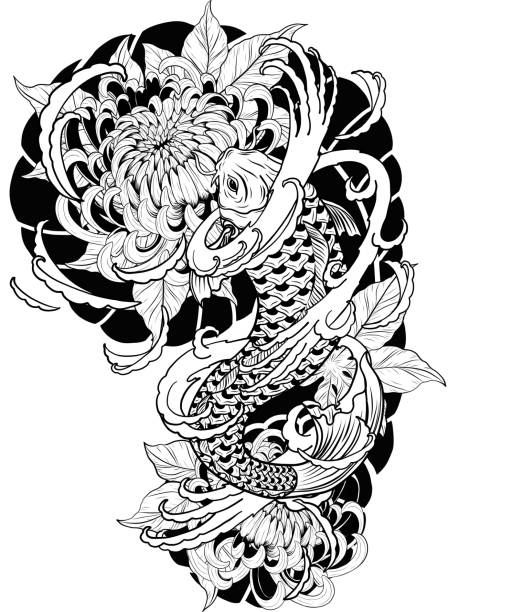 Japanese Tattoo Stock Illustrations 34 140 Japanese Tattoo Stock