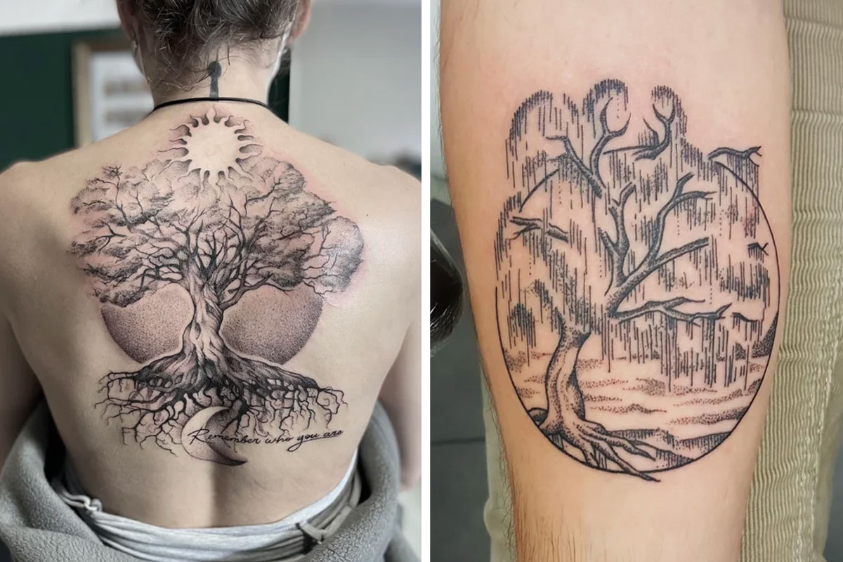 Jesus Tree Tattoos Christian Tree Tattoo