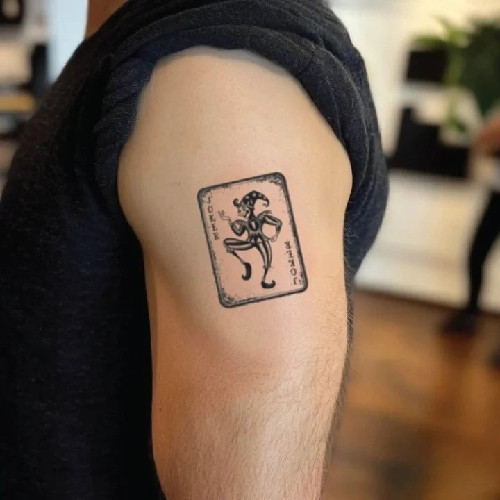 Joker Playing Card Tattoo