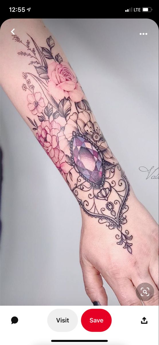 Lace Jewel Tattoos Bronctattooaus Com