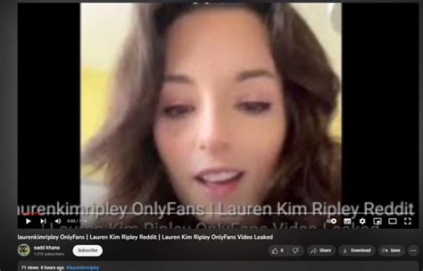 Lauren Kim Ripley Onlyfans Model Leaked Video And Photo Controversy Model Denies Reddit Viral