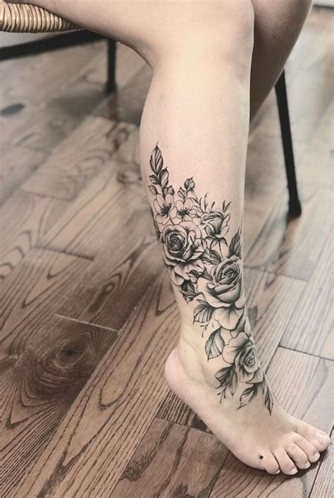 Leg Tattoos With Flowers Watercolor Tattoo Design Leg Tattoos With Flowers Watercolor Tattoo Design