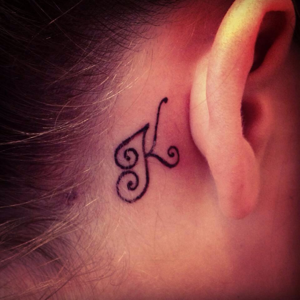 Letter K Tattoo Designs