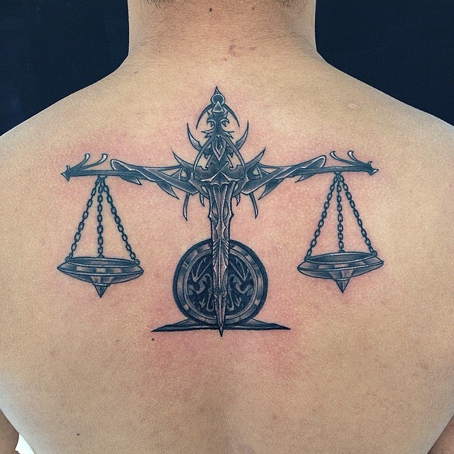 Libra Tattoos For Men Tribal