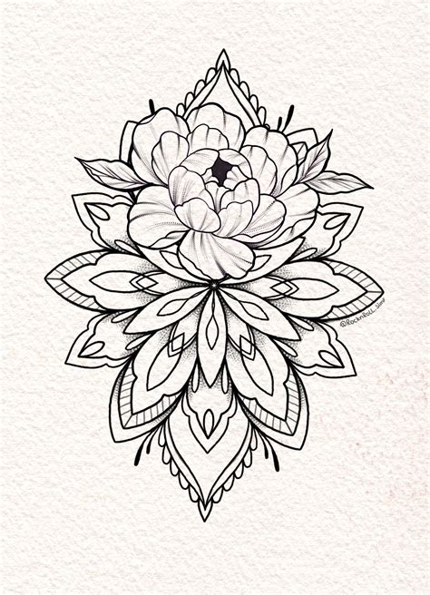 Mandala Flower Tattoo Designs Temporary Tattoo Trends