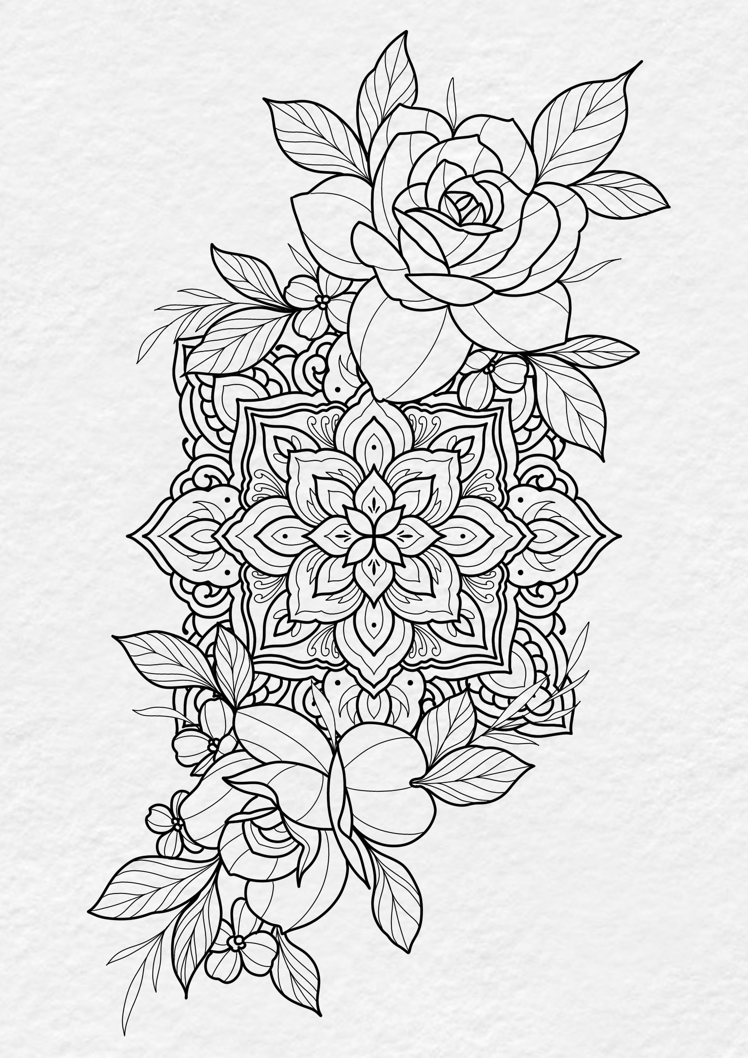 Mandala Flower Tattoo Designs