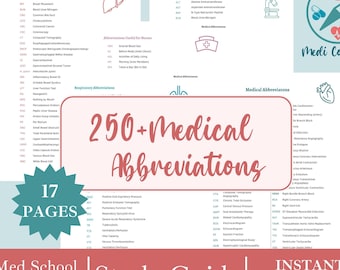 Medical Terminology Study Guide Nursing Student Notes Digital Download Etsy