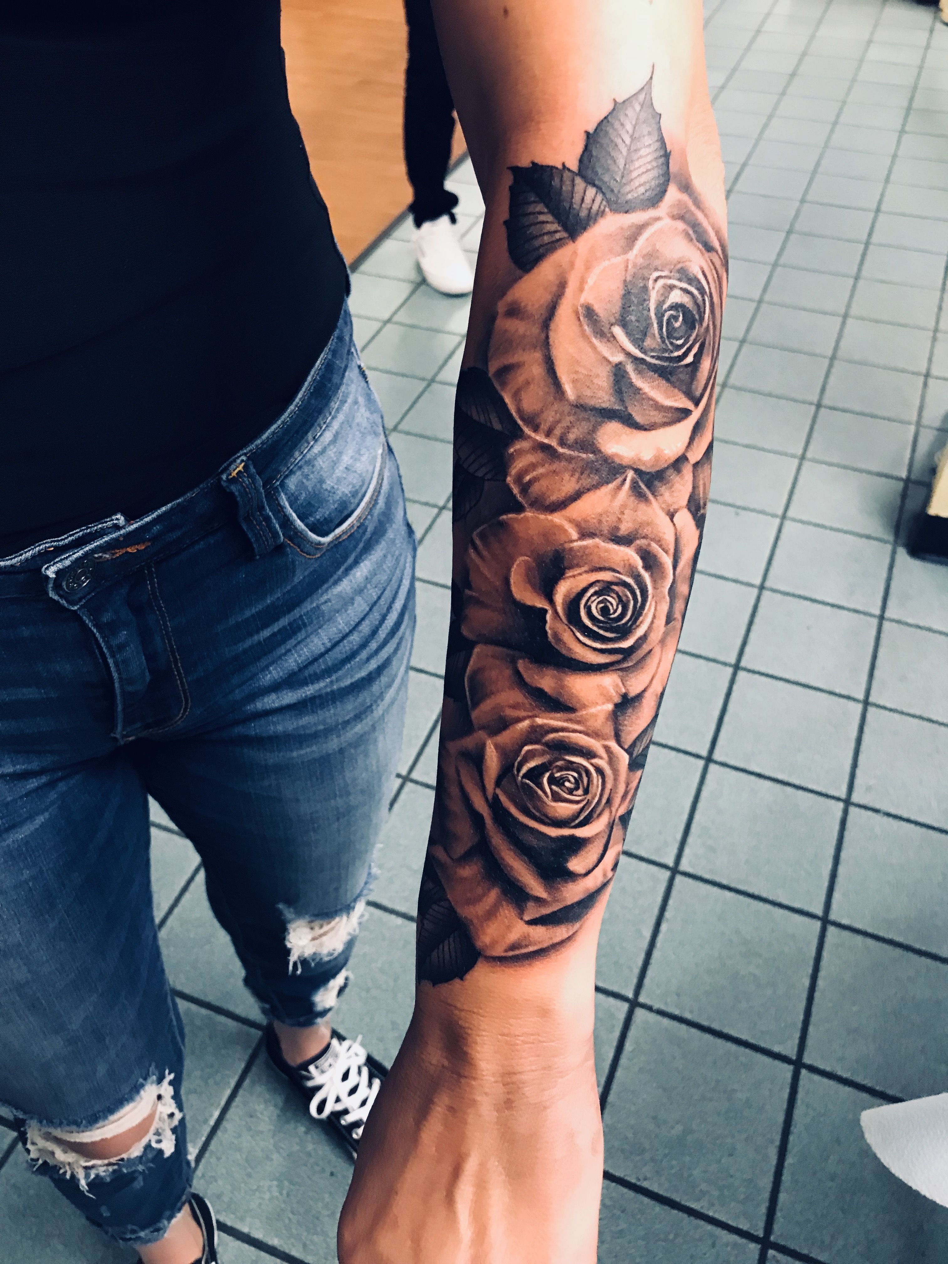 Mens Tattoos Roses