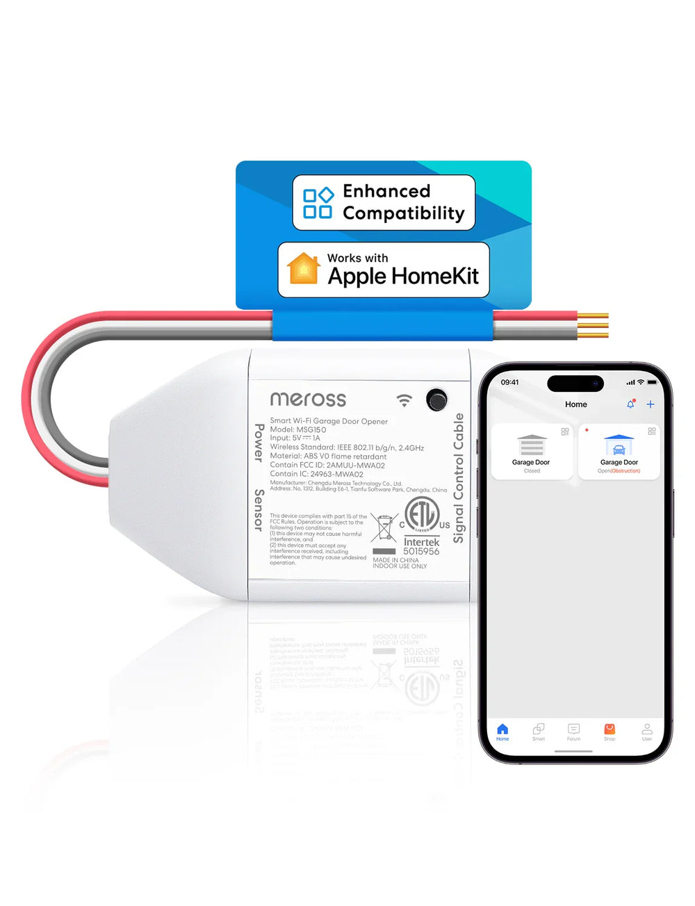 Meross B086mkbc63 Smart Garage Door Opener User Manual