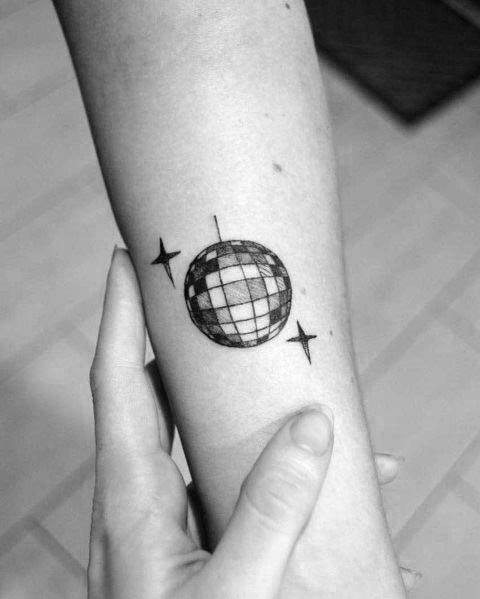 Minimalist Disco Ball Tattoo Bronctattooaus Com
