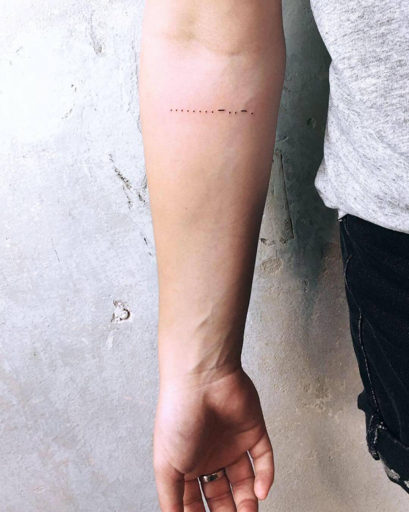 Morse Code Tattoo Tattoo Bilder