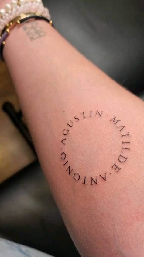 Multiple Name Tattoos Designs