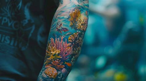 My Coral Reef Saltwater Sleeve Is Finished By Painlessj 407 Tattoo R Tattoo