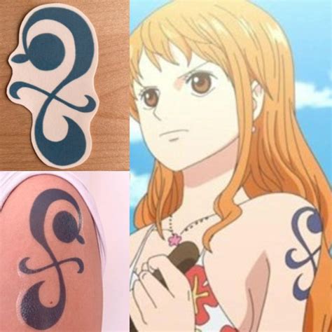 Nami Tattoo One Piece Tattoo Realistic Version Temporary Etsy