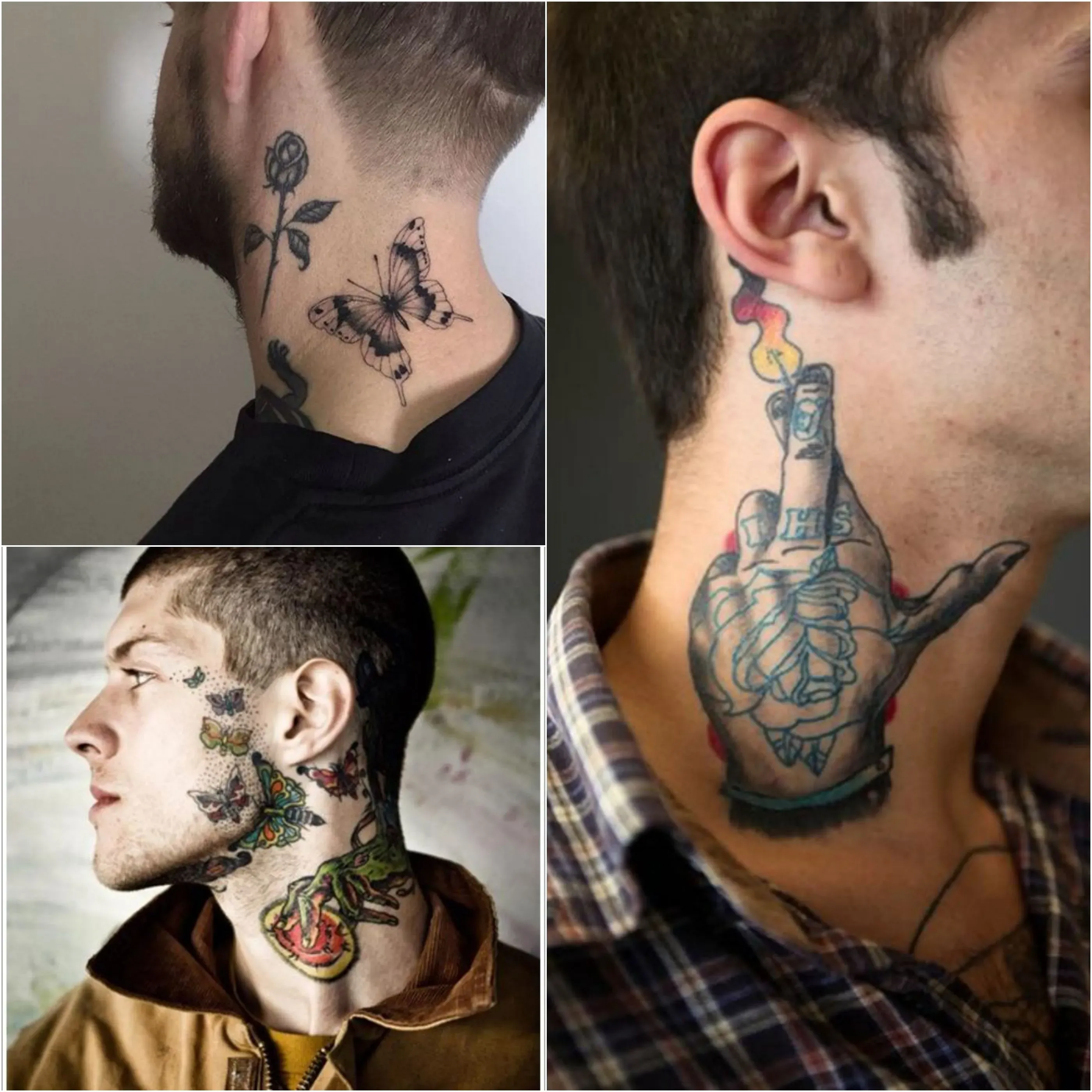 Neck Tattoo Designs For Guys