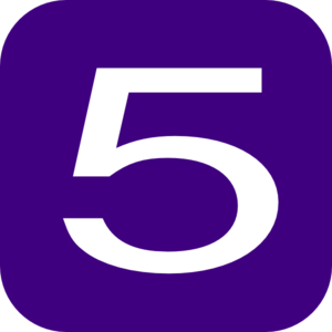 Number 5 Purple