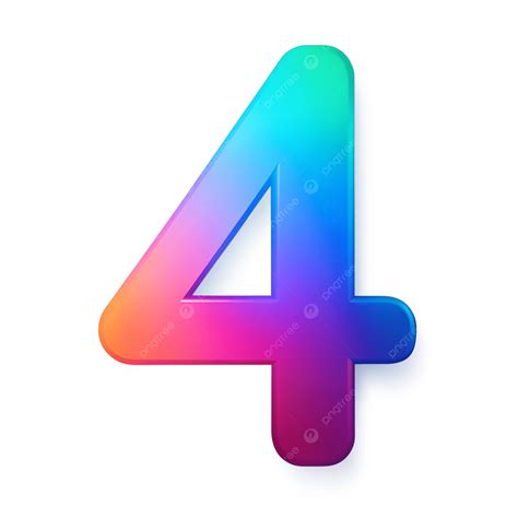 Number Four Clip Art