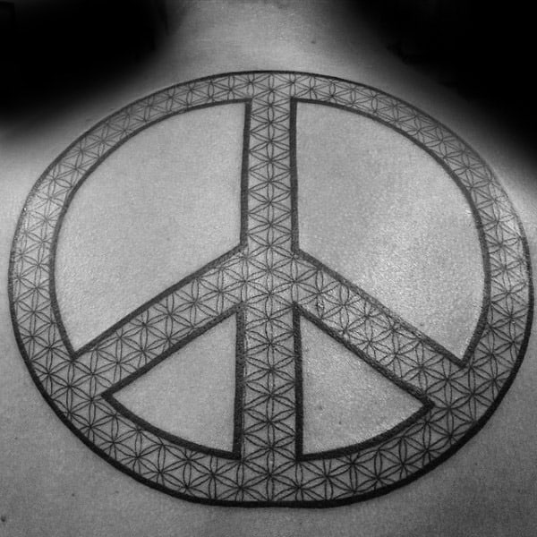 Peace Sign Made Of Flowers Tattoo Best Flower Site