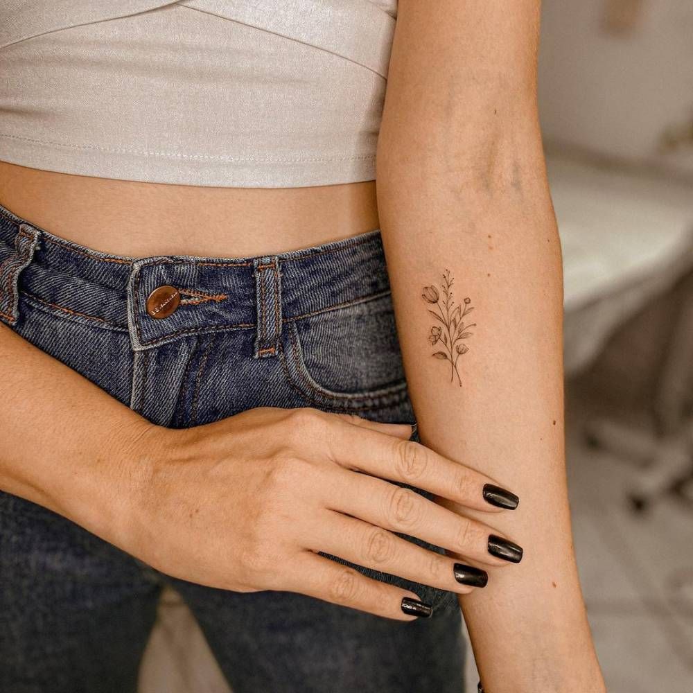 Peter Pan Tattoo Placed On The Inner Forearm Fine Line