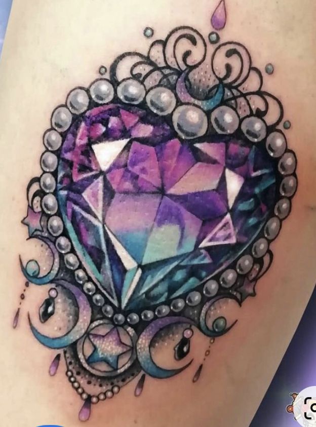 Pin By April Hunter On Possible Arm Tattoos Crystal Tattoo Gem