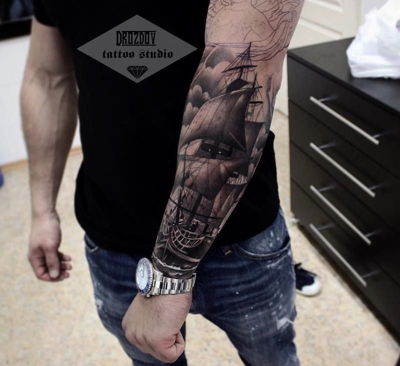 Pin By Ship Ship Ship On Tattoo Tattoos For Guys Arm Tattoos For