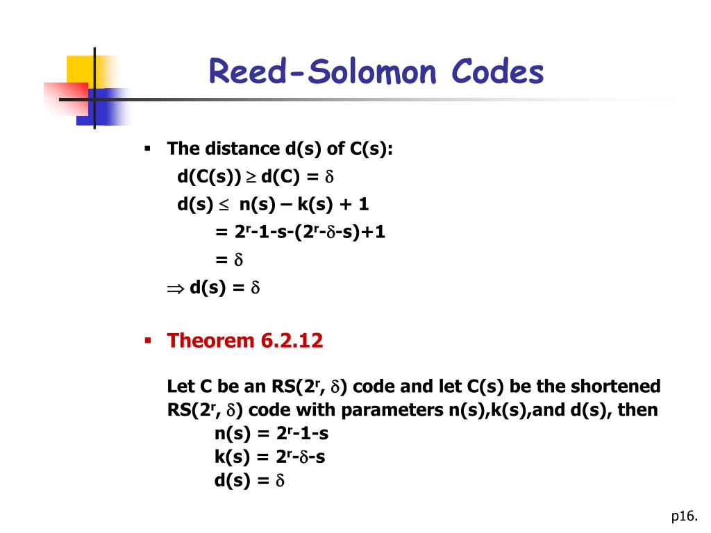 Ppt The Rsa Algorithm And Reed Solomon Codes Powerpoint Presentation