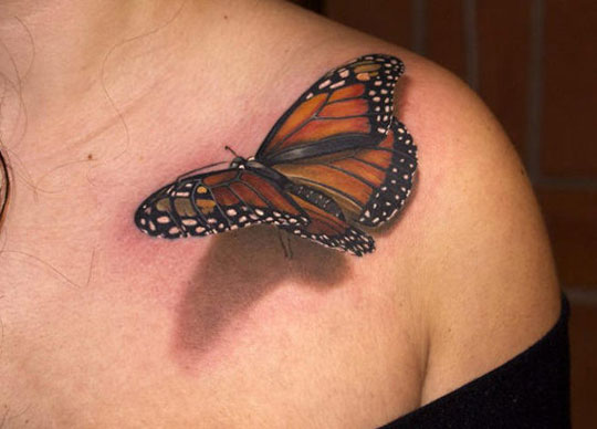 Realistic And 3D Butterfly Tattoo Ideas