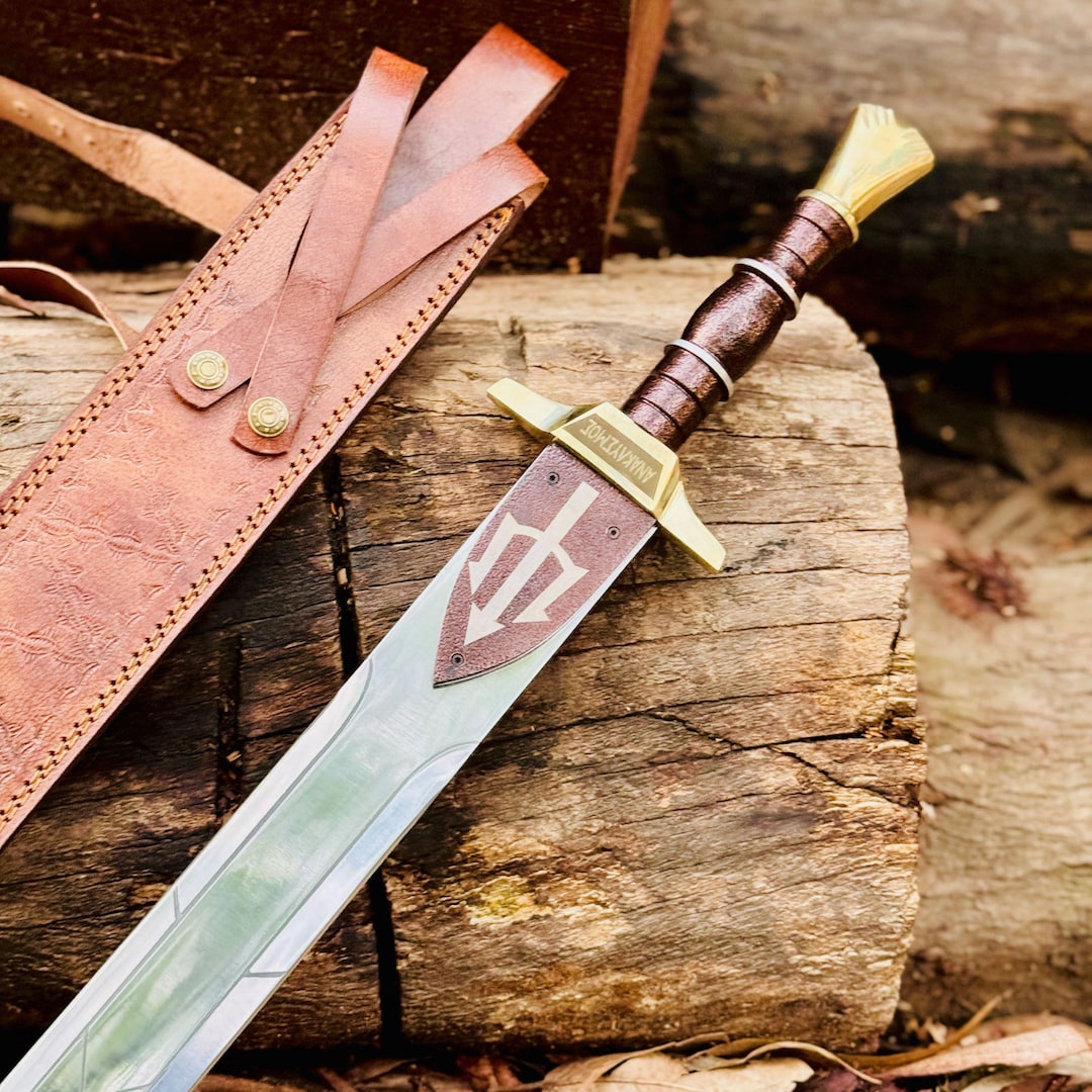 Riptide Sword Replica Percy Jackson Anaklusmos Blade Handmade Functional Fantasy Sword Greek Mythology Gift For Him Anime Inspired Etsy