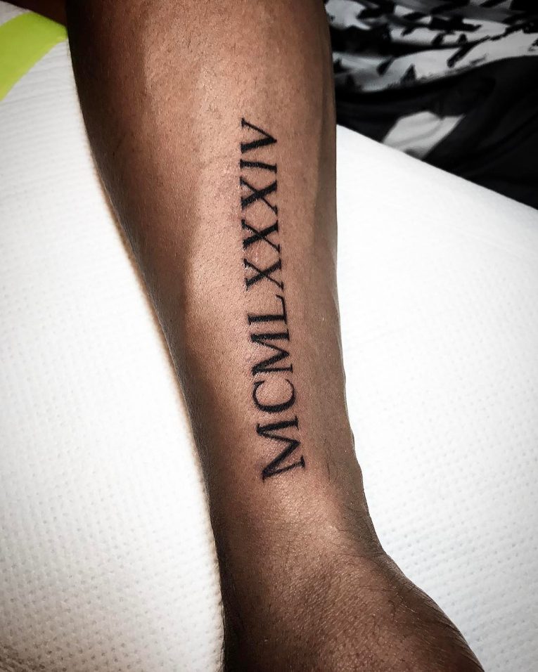 Roman Numeral Designs Tattoos