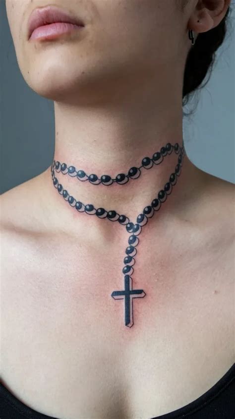 Rosary Tattoo Around The Neck Togo List