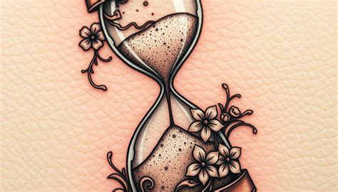 Sand Timer Drawing Tattoo