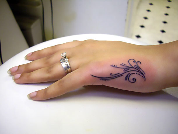 Side Hand Tattoo