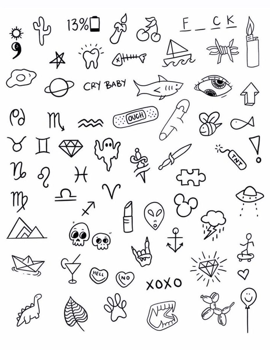 Simple Drawing Ideas For Tattoos